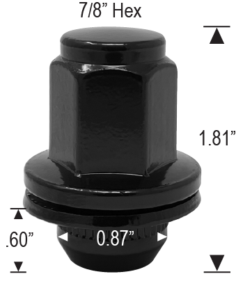 Duplex Mag - 12mm 1.5 Thread - Black