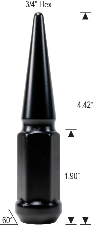 5809SPIKEBK - 9/16" Thread