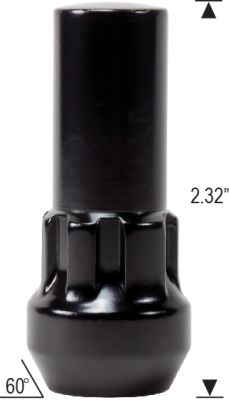 Acorn Locks - 2.32" Tall - Black
