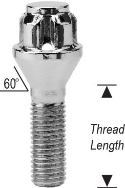 Conical Seat Bolt Locks - Chrome