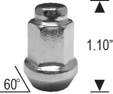 CONICAL ATV LUG NUTS
