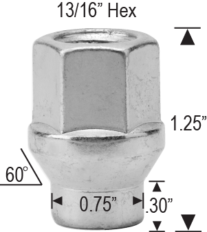 4708LOP - 14mm 1.50 Thread