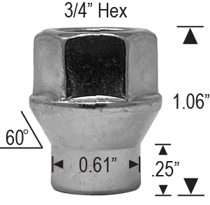 4706OP - 12mm 1.50 Thread