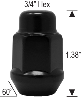 5306SPBK - 12mm 1.50 Thread