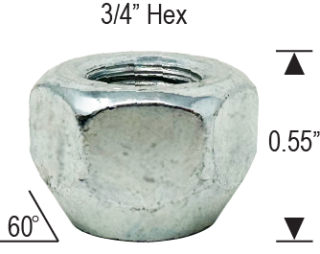 OPEN END - 3/4" HEX
