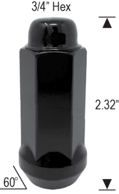 5802XLSPBK- 14mm 2.0 Thread