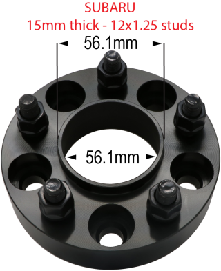 Subaru - 5 x 4.5" to 5 x 100mm- Hub and Wheel Centric Adapter