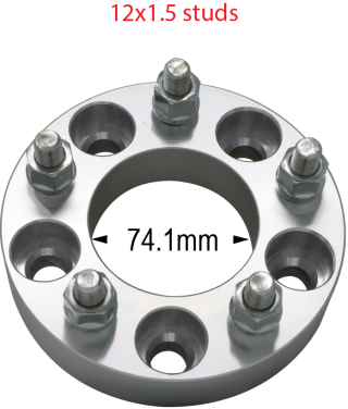 5 x 4.75" to 5 x 4.75" - 12mm Studs - Billet Adapter