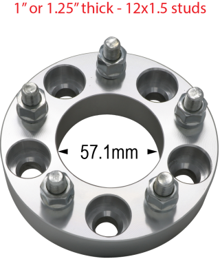 5 x 100mm to 5 x 100mm - Billet Adapter