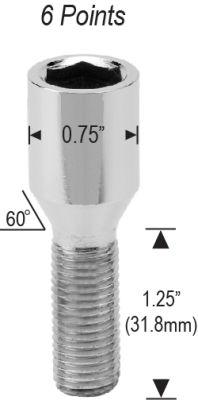 6246125 - 1.25" Thread Length