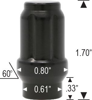 6801ETBK - 7/16" Thread