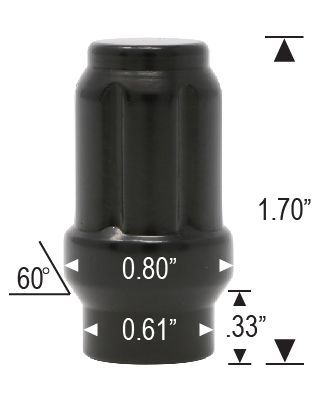 6808ETBK - 14mm x 1.5 Thread
