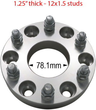 6 x 5" (127mm) to 6 x 5.5" (139.7mm) - Billet Adapter