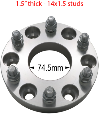 6 x 132mm to 6 x 5.5" - Billet Adapter