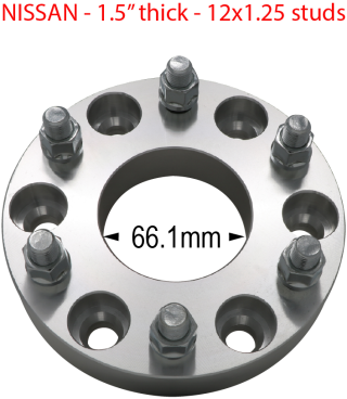 Nissan - 6 x 4.5" to 6 x 4.5" - Billet Adapter 