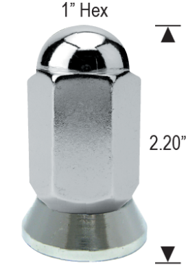 DUALLY ACORN WITH WASHER ATTACHED