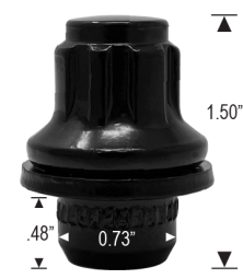 1035TBK - 12mm 1.25 Thread