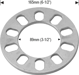 Large 5 Lug up to 135mm - 8mm (5/16") Thick