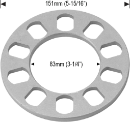 5 Lug up to 4.75" -  Small Bolt pattern