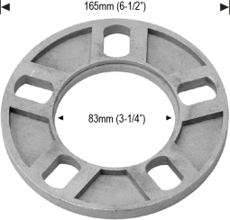 Large 5 Lug up to 130mm - 13mm (1/2") Thick