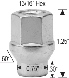 4708LOP - 14mm 1.50 Thread