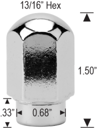 SHORT SHANK MAG - DOME TOP