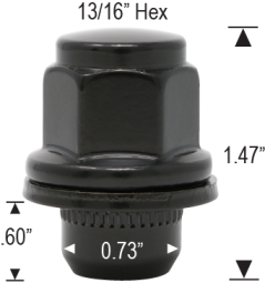 OEM MAG WITH WASHER - BLACK