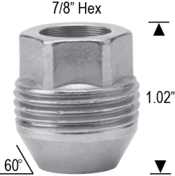 DUAL THREAD - 7/8" HEX