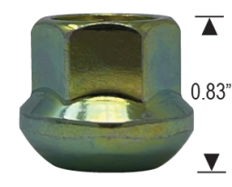 Porsche OE Style - 14mm 1.5 Thread - Open End Radius Seat