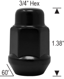 5308SPBK - 14mm 1.50 Thread