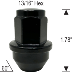 FORD OEM TRUCK - 14mm 1.5 Thread - BLACK 