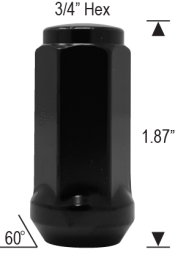 5807LSPBK - 12mm 1.75 Thread