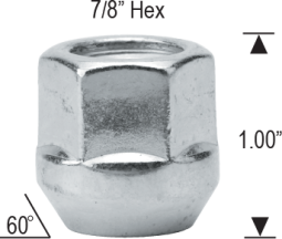 Open Bulge Acorn - 7/8" Hex