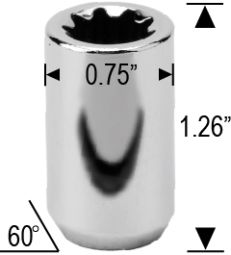 6507 - 12mm 1.75 Thread