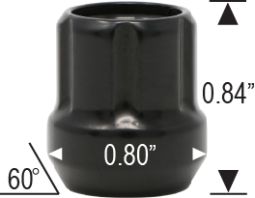 6803OPBK - 1/2" Thread