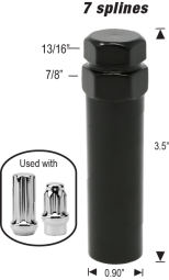 7 Spline Truck Adapter - Black Finish