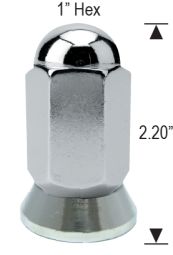 DUALLY ACORN WITH WASHER ATTACHED